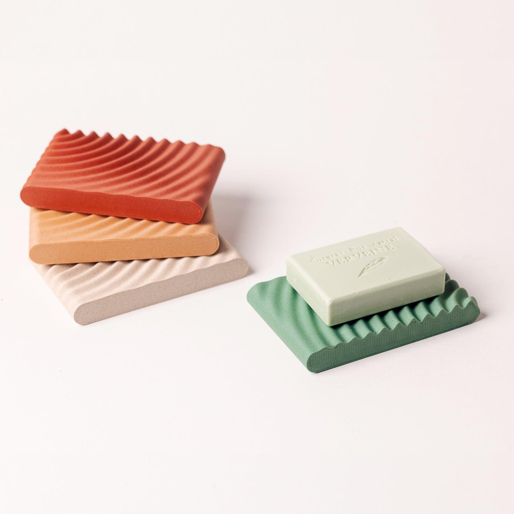 Porte-savon  - Jardin Japonais - Rainure d'écoulement - Wavy