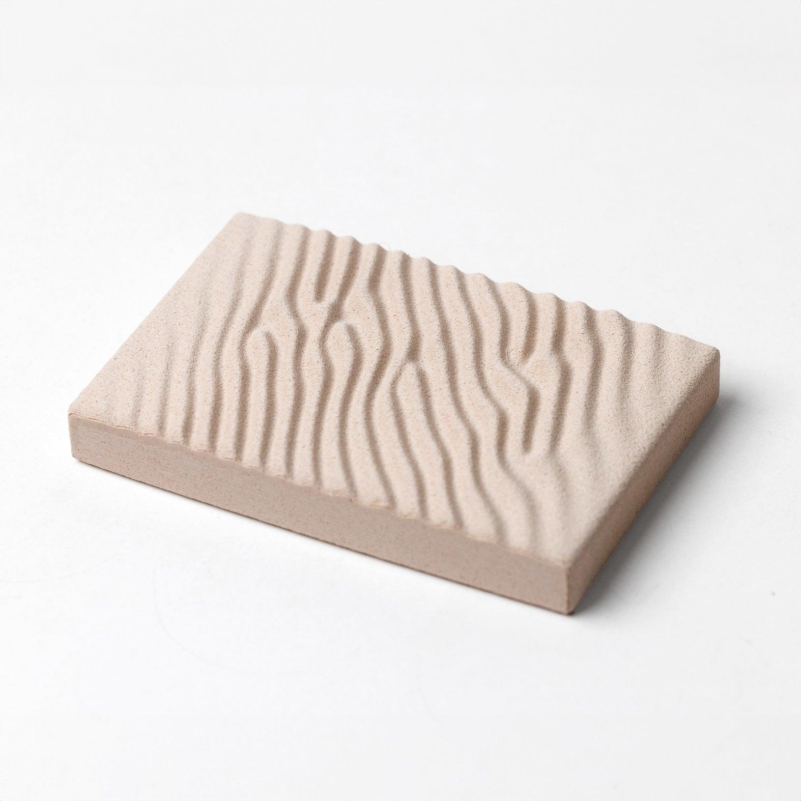 Porte-savon - A base de bois - Rainure d'écoulement - Sand