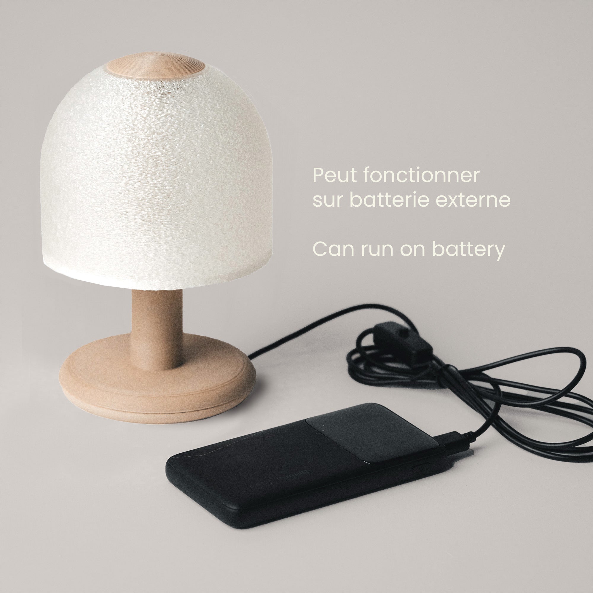 Mini-glow, la lampe USB éco-responsable, à base de bois