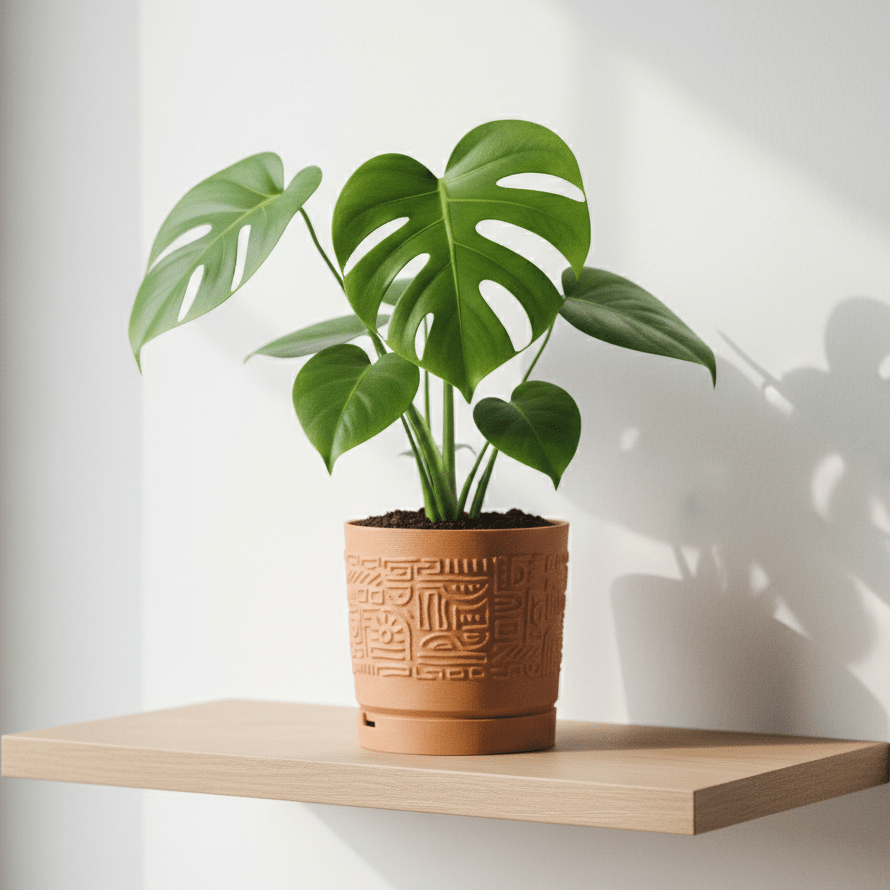 Cache pot - Dessiné à la main - A base de bois - Copo Design