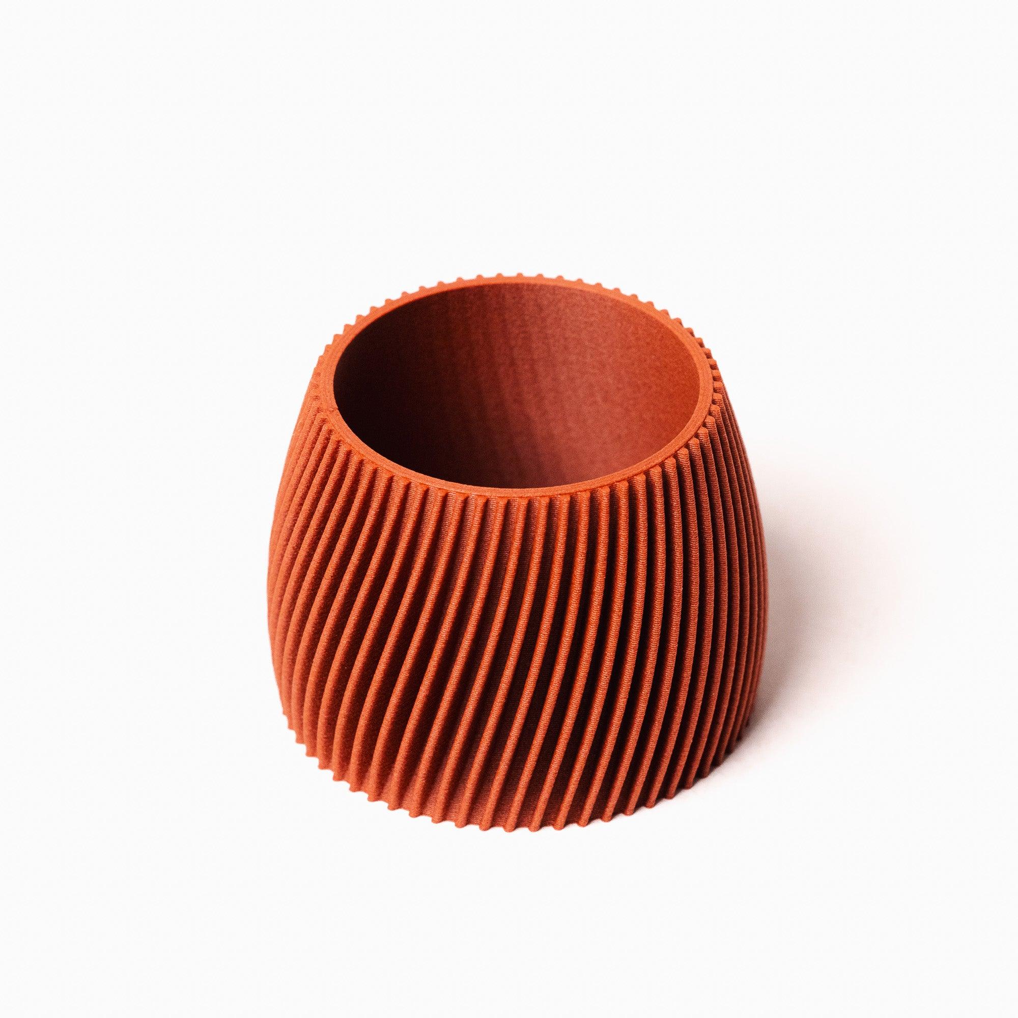 Petit cache pot - Motif hypnotisant et zen - A base de bois - Copo Design