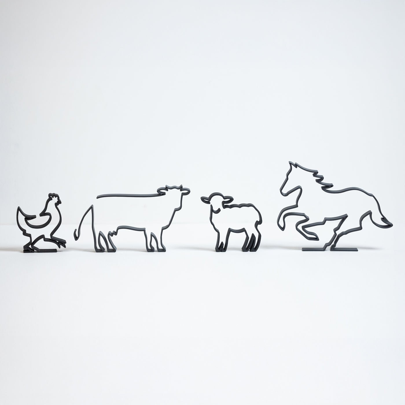 Silhouettes de décoration - Animaux de la ferme - Copo Design