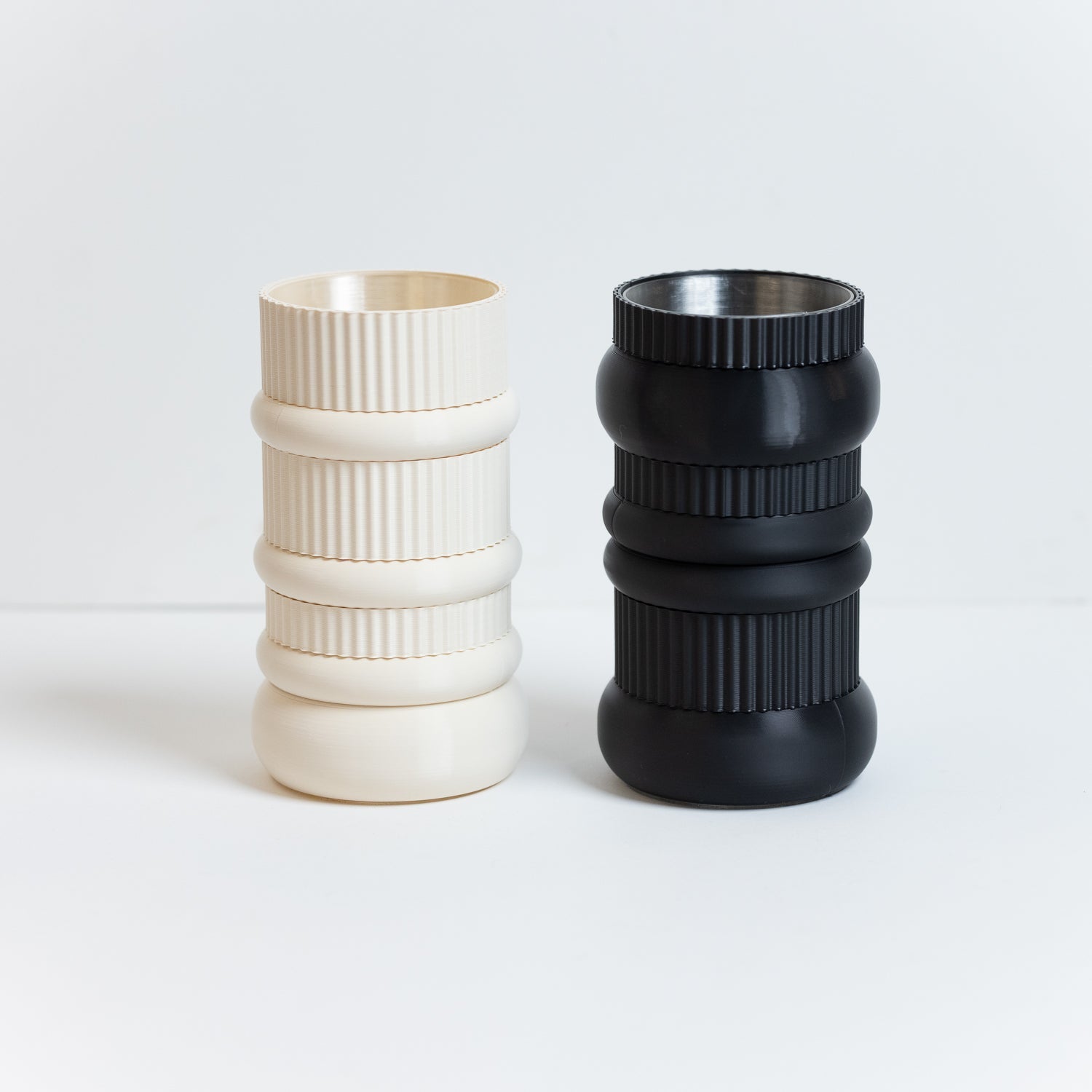 Vase modulable – Noir et blanc, 100% végétal - Copo Design
