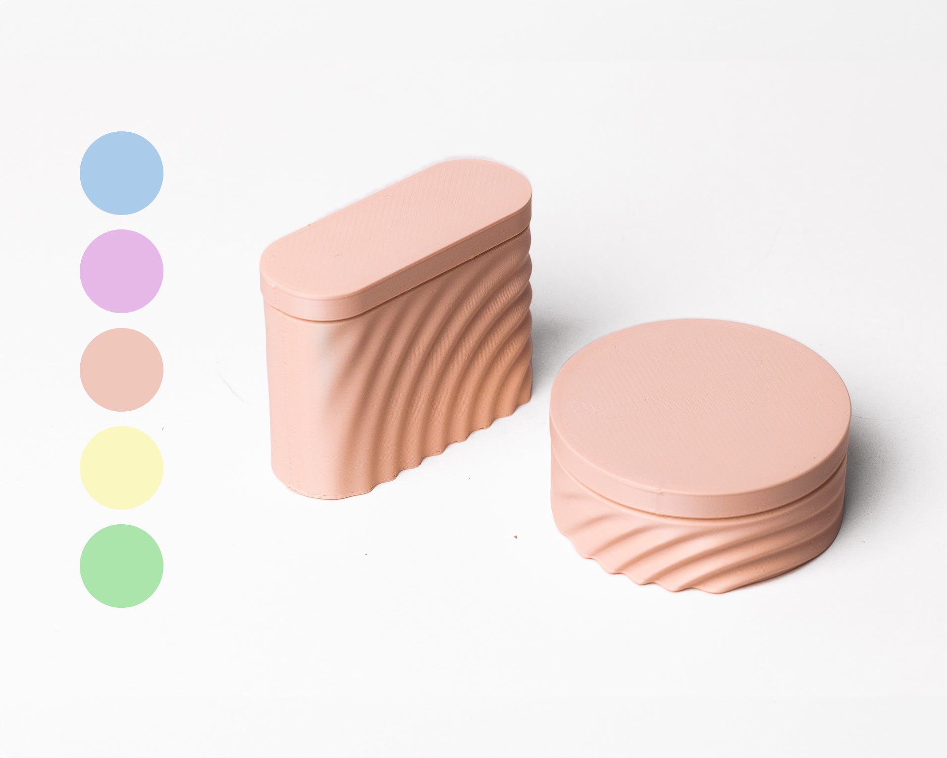 Duo of Transport Boxes for Soap and Small Objects - Pastel