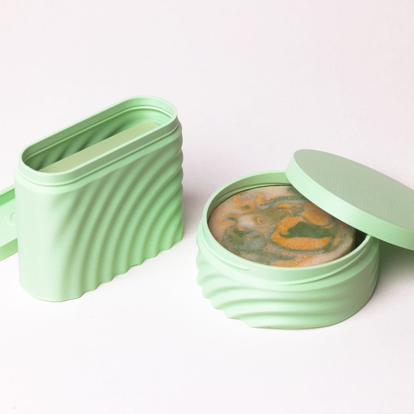 Duo of Transport Boxes for Soap and Small Objects - Pastel