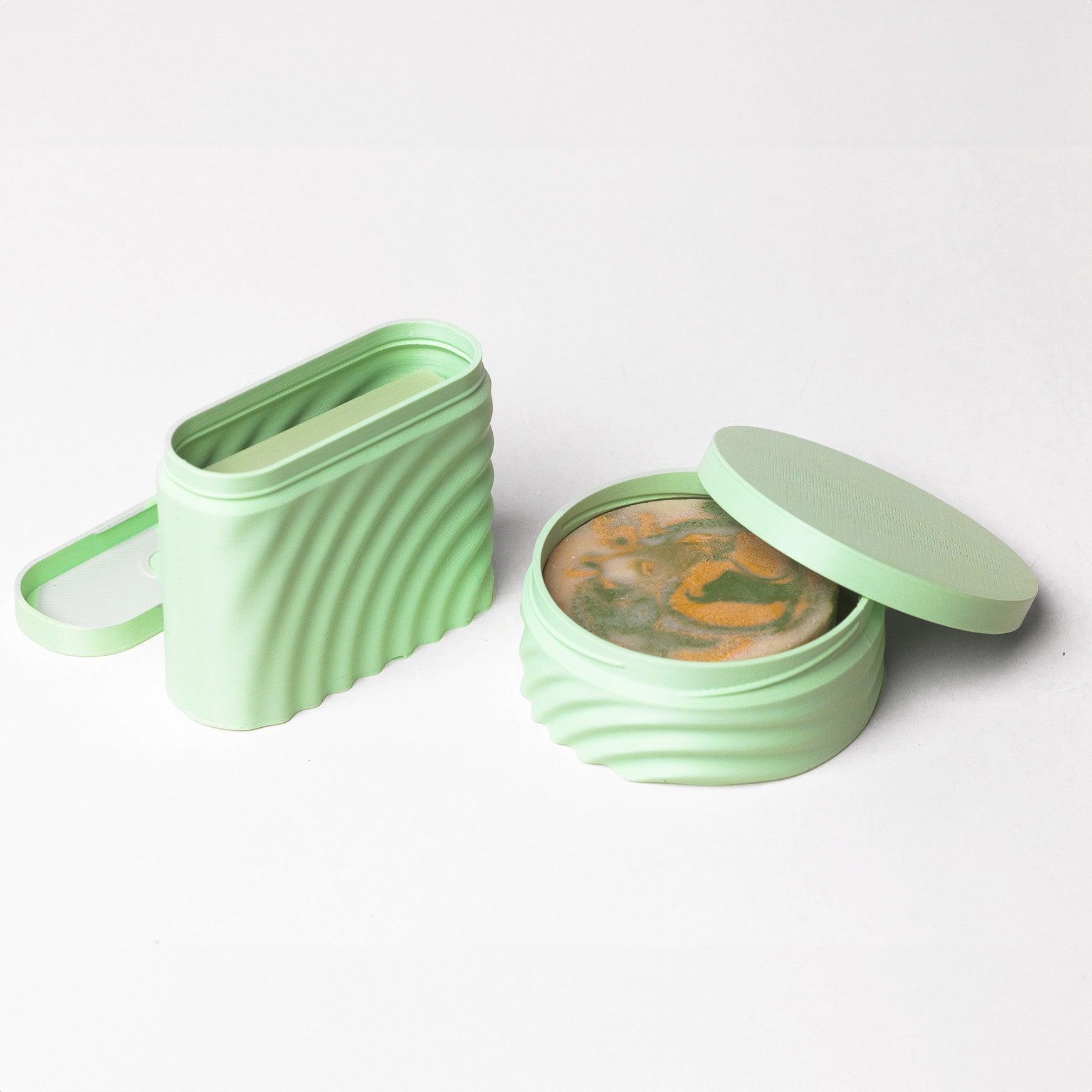 Duo of Transport Boxes for Soap and Small Objects - Pastel