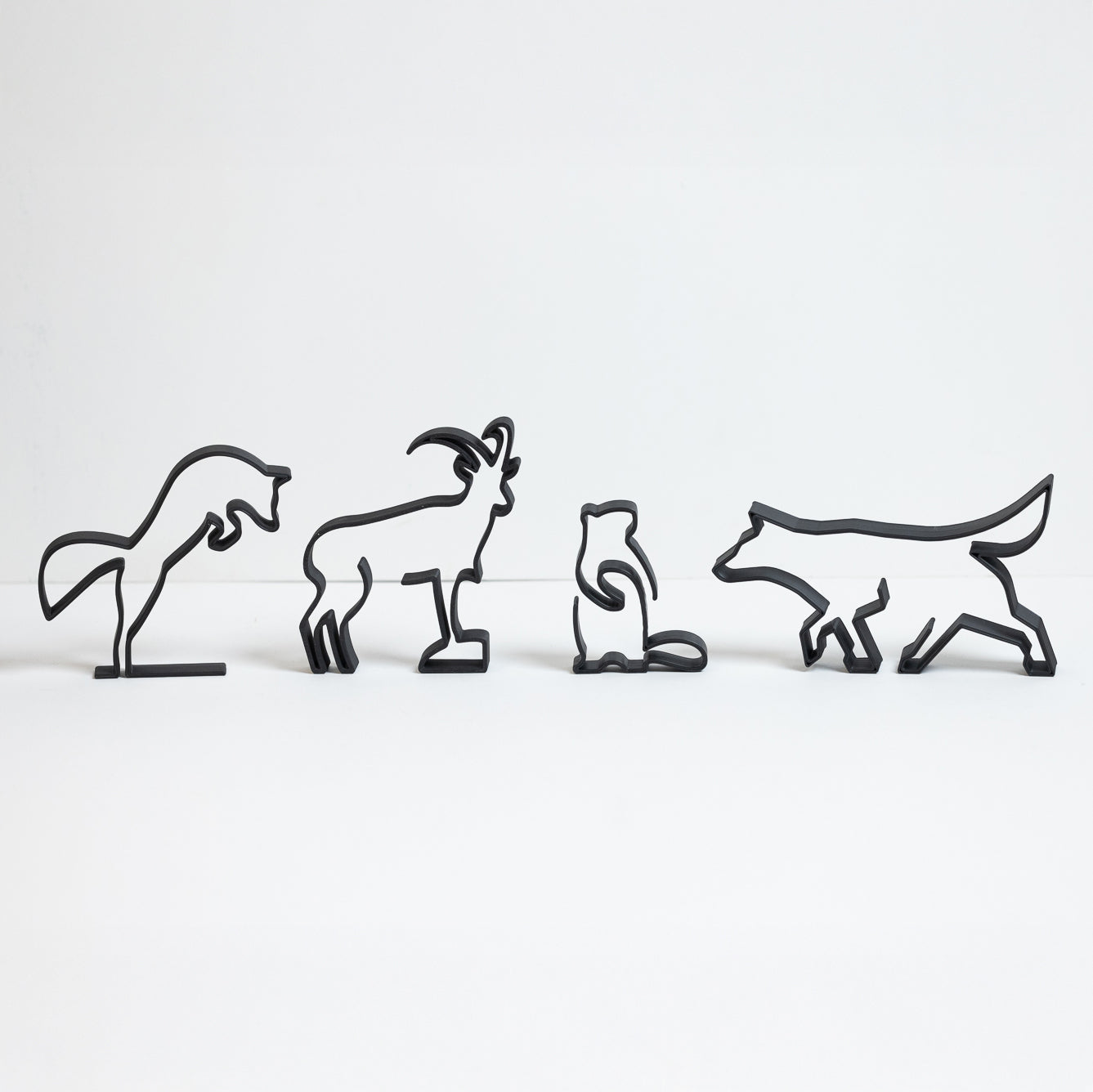 Decorative Silhouettes - Mountain Animals