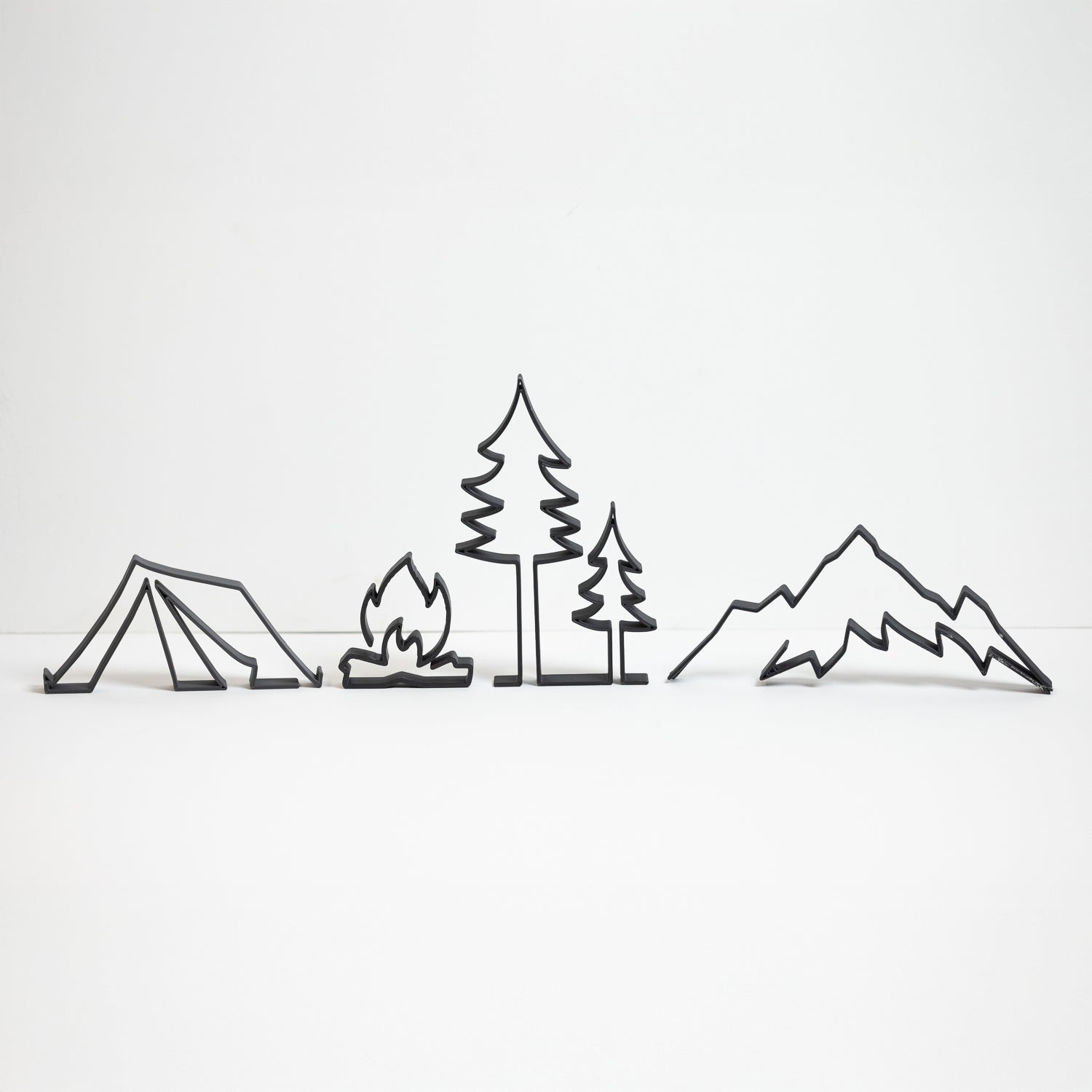 Silhouettes de décoration - Montagne et Camping