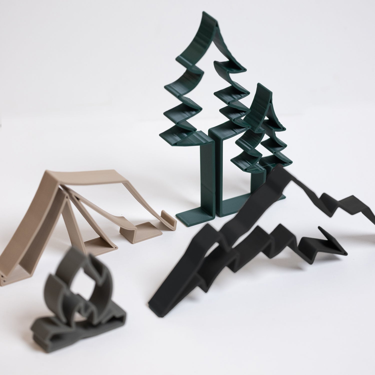 Silhouettes de décoration - Montagne et Camping