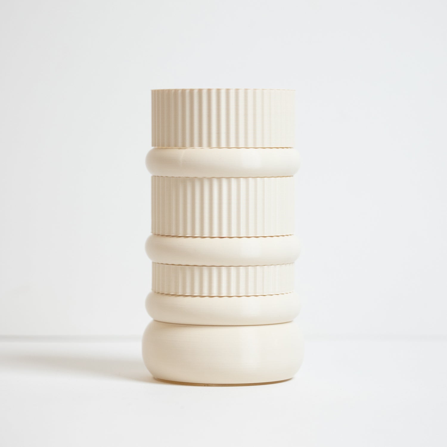 Modular vase – Black and white, 100% plant-based
