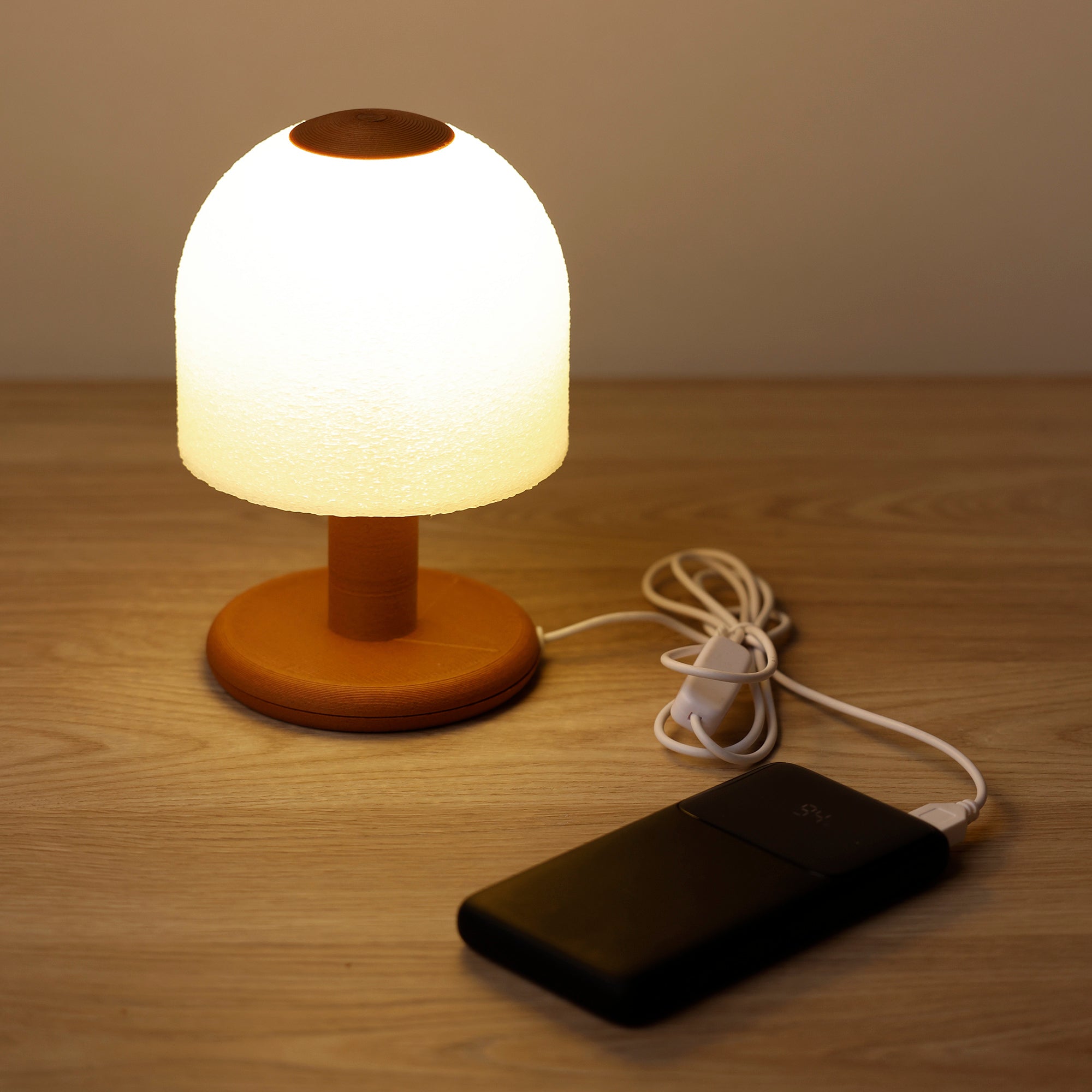 Mini-glow, the eco-responsible USB lamp, 100% plant-based