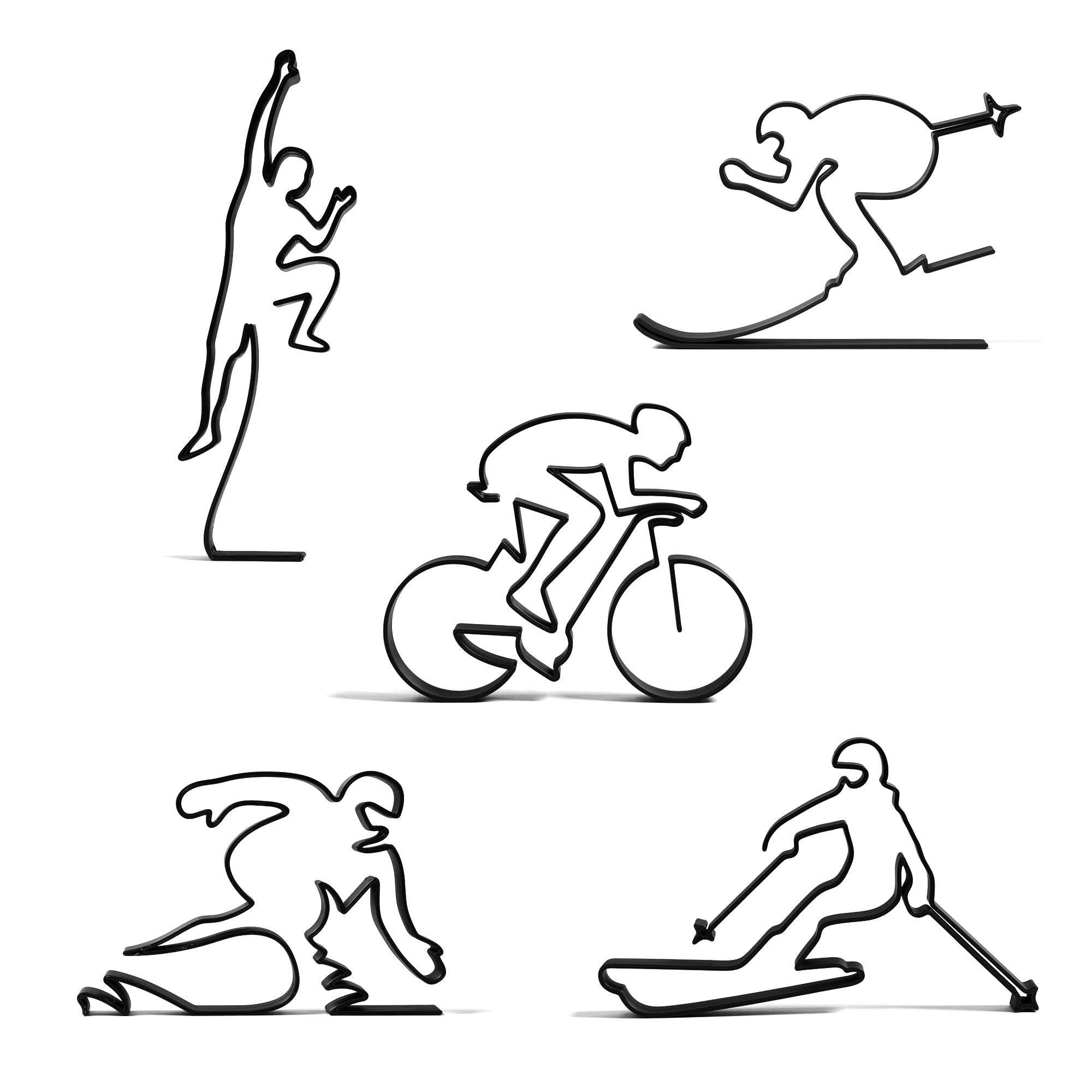 Silhouettes de décoration - Sportif