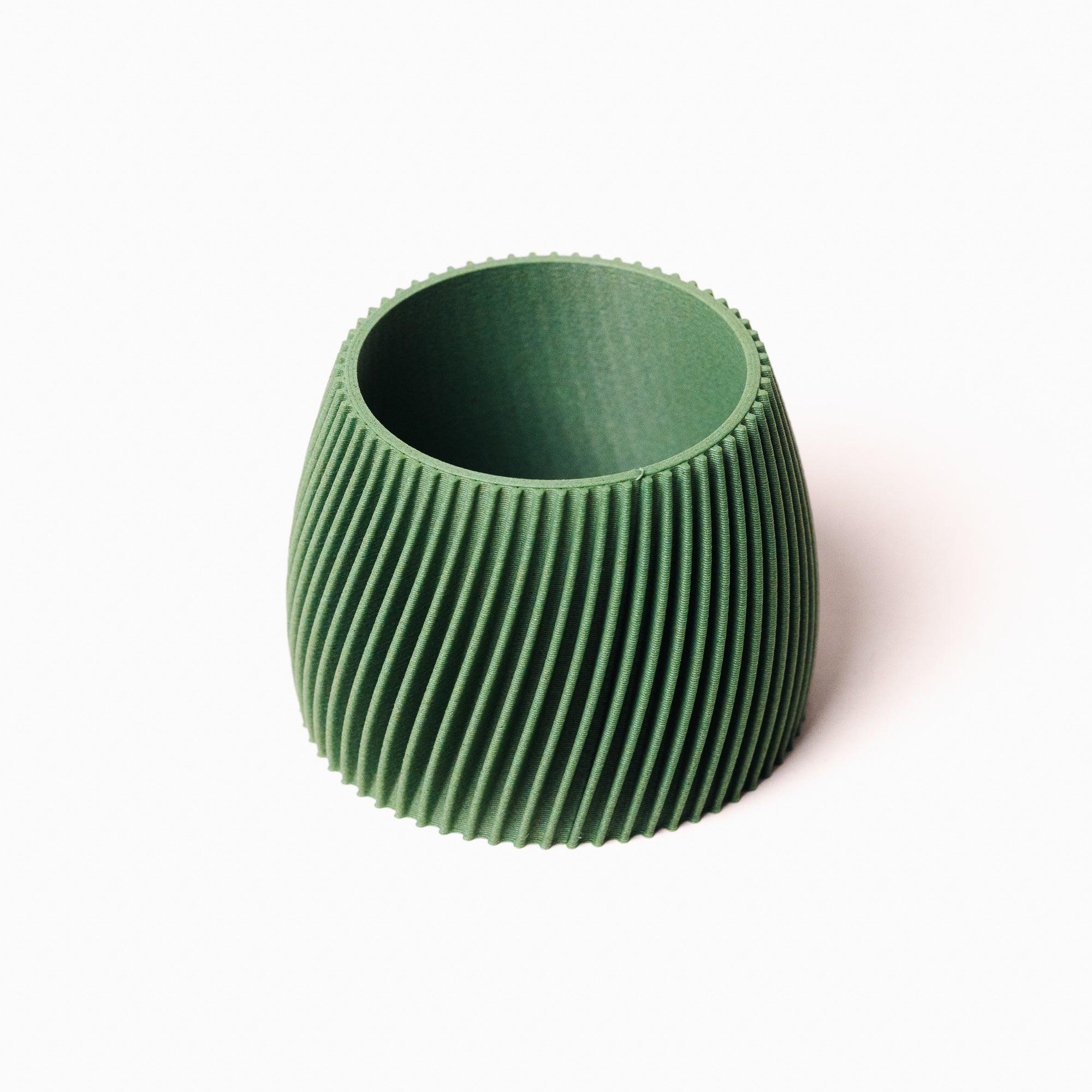 Petit cache pot - Motif hypnotisant et zen - A base de bois - Copo Design
