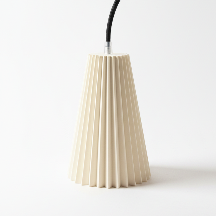 Origami Pendant Light – Folded Paper Effect Lampshade – Evolving Warm Light