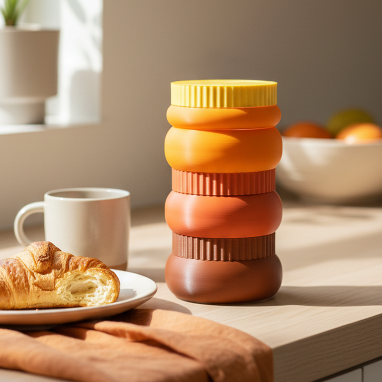 Vase modulable – Coloré et 100% végétal