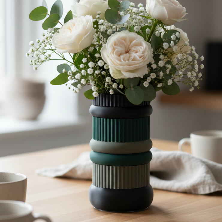 Vase modulable – Coloré et 100% végétal