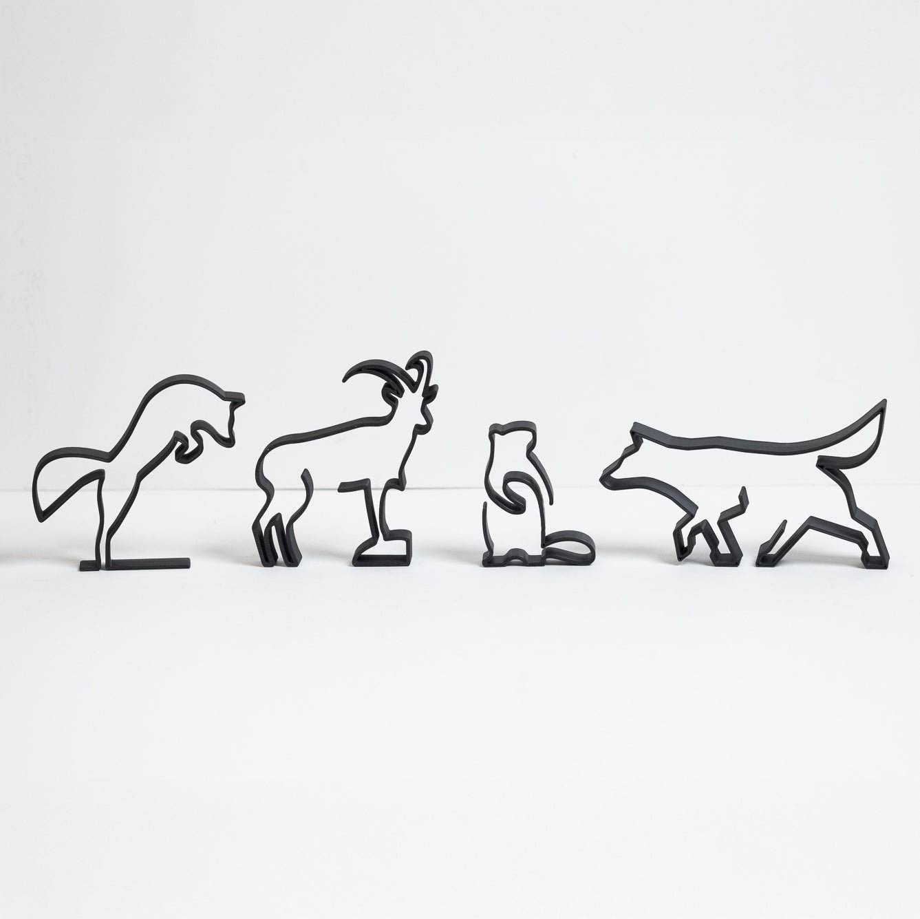 Silhouettes de décoration - Animaux de la montagne - Copo Design
